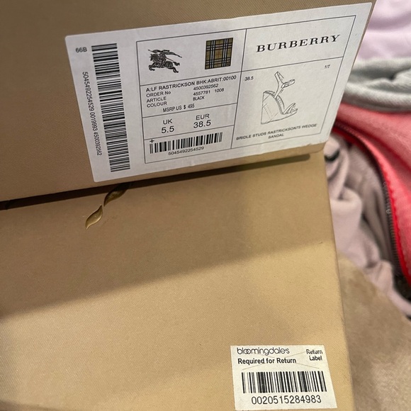 Burberry Beige Shoe Box